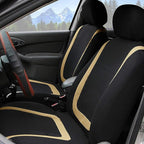 BELOMI Car Seat Covers Full Set, Breathable Premium Cloth Automotive Seat Cover, Universal Front and Rear Seat Covers, Easy t