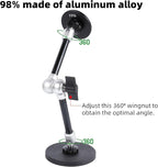 Dual Magnetic Phone Holder for Magsafe, Heavy Duty Phone Mount with 10" Long Magic Arm for Gym/Truck/Tractor/Forklift/Boat, Compatible with iPhone 16 15 14 13 12 Series, Magsafe Cases