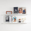 NEXHOME PRO Floating Shelves for Wall Set of 2,36 Inches Picture Ledge Shelf, Kids Bookshelf Wall Mounted for Living Room Bed