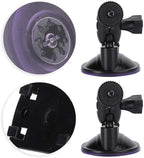 Yoidesu 360 Degree Adjustable Vacuum Suction Cup Dash Cam Mount Holder, Universal Dash Camera Rear View Mirror Mount Holder Kit for Most Dash Camera and Car Camera(Four Claw Head)