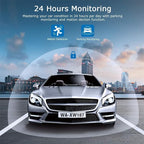 1080P Dash Camera Front and Inside,Dashcams for Cars with IR Night Vision Loop Recording G-Sensor 24Hr Parking (1080 P Front 