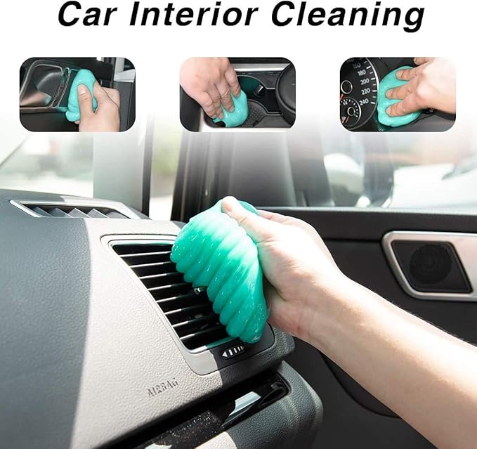 ASFSKY Car Cleaning Gel for Car Detailing Car Cleaning Gel Putty Reusable Keyboard Cleaner Gel Car Putty for Cleaning Dust Un