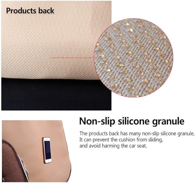Suninbox Car Seat Cover,2 Pack Linen Bottom Seat Covers for Trucks, Car Seat Pad,Car Seat Cushion Breathable Ventilated Front