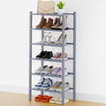 Smiry Shoe Rack, 6 Tier Thick Small Bamboo Shoe Organizer, Stackable Free Standing Wooden Shoe Storage Shelf for Closet, Entr