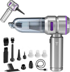 Car Vacuum Portable Cordless 20000pa High Power 4-in-1 Handheld Vacuum Cordless Rechargeable, Portable Vacuum with 3 Reusable