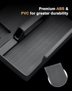 2026 Traverse Center Console Organizer - 2 Pcs Center Console Organizer Tray With Center Handle + Integrated Molding Silicone Cup Holder With Charging Pad For 2024-2026 Chevy Traverse Accessories