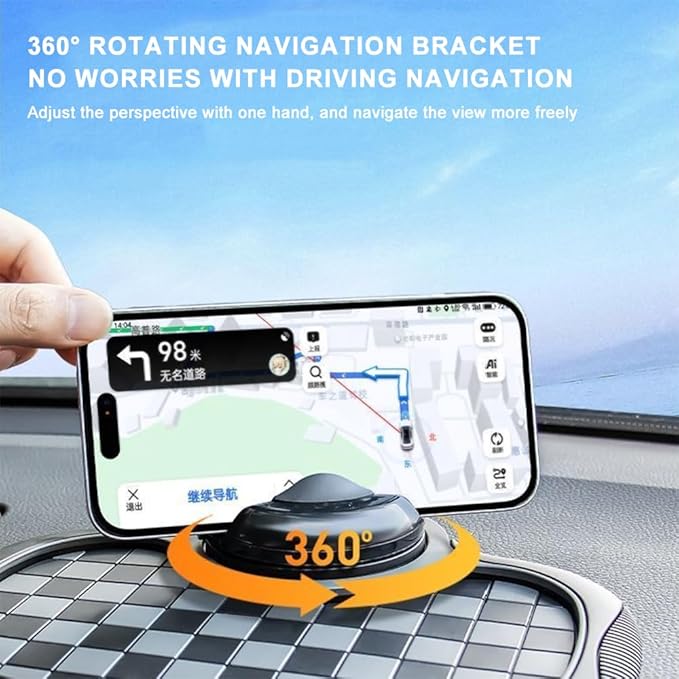 Multifunctional Car Dashboard Phone Holder Gery Car Anti Slip Mat Phone Holder for Sunglasses Storage Multi Function Interior