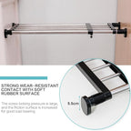 Hershii Expandable Closet Tension Shelf Rod Adjustable Metal Storage Rack Cabinet Organizer DIY Divider Separator Shelves for