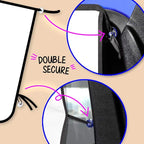 ggomaART Car Side Window Sun Shade - Universal Reversible Magnetic Curtain for Baby and Kids with Sun Protection Block Damage from Direct Bright Sunlight, and Heat - 1 Piece of Black Mesh