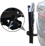 500 Lbs Heavy Duty Hitch Mount Cargo Carrier 60" x 24" x 14.4" Folding Cargo Rack Rear Luggage Basket Fits 2" Receiver for Car SUV Camping Traveling