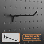 G.CORE 24-Pack Pegboard Hooks, 2" 4" Peg Board Tool Utility Hangers Fit 1/4" Pegboards, Heavy Duty Metal Shelving Brackets, W