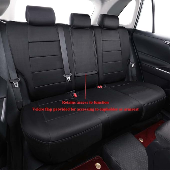 EKR Rav4 Seat Covers Custom Fit for Toyota Rav4 (Hybrid) Woodland/Limited 2026,Car Seat Cover Full Set for SUV,Neoprene(Black