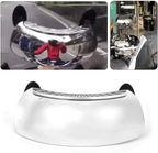Qiilu Motorcycle Rearview Mirror, 180 Degree Wide Angle Safety Rear View Mirror Blind Spot Side Mirror for Motorcycle Cruiser Sport Bike Street Bike Scooter