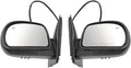 TRQ 2 Piece Driver and Passenger Side Mirror Assembly Set Electric Adjustment Heated No Memory Black Compatible with 2006-200