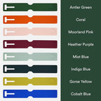 ANTLER Luggage Tags - Durable Rubber, for Suitcases & Travel Bags, Assorted Colors, Easy ID & Personalization, Fits Most Suit