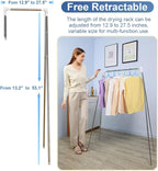 Portable Garment Rack, Folding Clothes Rack, Collapsible Clothing Rack for Dance, Travel, Camping, Laundry, Indoor, Outdoor, 