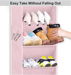 SLEEPING LAMB Over The Door Shoe Organizer for Closet, Kids Sneaker Storage for Hanging Shoe Rack for Door with Large Deep Po