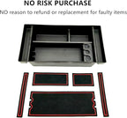 JOJOMARK Center Console Organizer Tray fits for 2019-2022 GMC Sierra/Chevy Silverado 1500 Accessories, 2020-2021 2022 2023 Silverado/Sierra 2500 HD/3500 HD