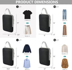 Compression Packing Cubes for Travel, 4 Set Expandable Packing Organizers, Lightweight Luggage Organizer Bags, Travel Essenti