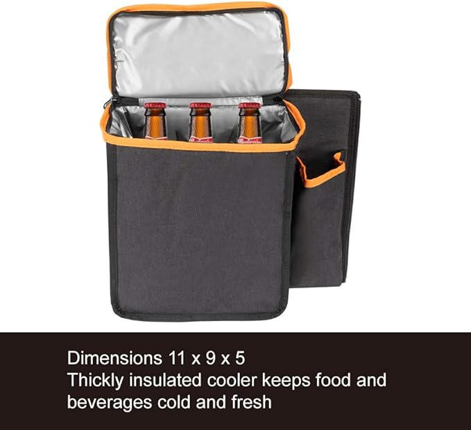 Deluxe Trunk and Backseat Organizer for Medium or large size SUVs & RVs, Detachable Storage Modules with Built-in Cooler,