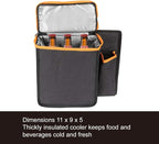 Deluxe Trunk and Backseat Organizer for Medium or large size SUVs & RVs, Detachable Storage Modules with Built-in Cooler,