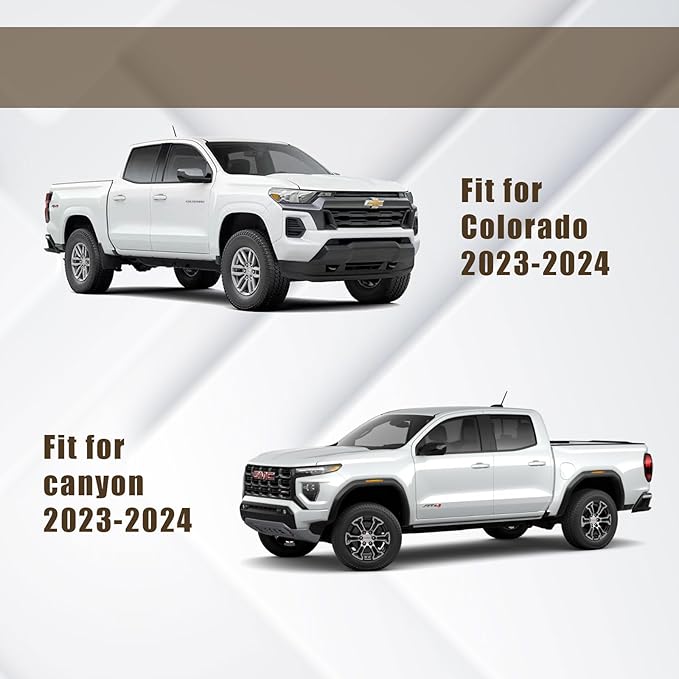 Muslogy for 2023-2026 Colorado & Canyon Tailgate Organizer Storage Divider 4PCS Black ABS Material Compatible with Chevy Colorado/GMC Canyon StowFlex Tailgate Accessories 2023 2024 2025 2026