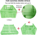 4 Pack 20L Large Closet Storage Baskets Bins for Shelves | Foldable Closet Organizers and Storage with Handles Home Organizat
