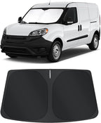 TINGLU Sun Shade for Dodge RAM ProMaster 2014-2025 2026 Accessories Windshield Sun Shade Window Shade UV Rays Protection Sun Visor Cover with Steering Wheel Sunshade Storage Bag