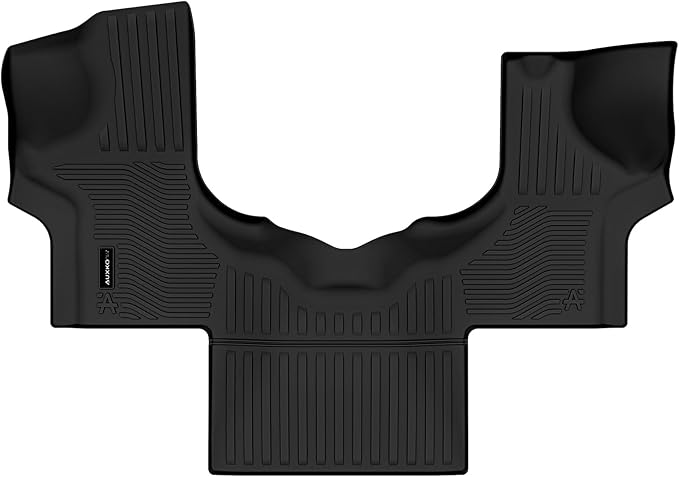 Auxko All Weather Floor Mats for 2015-2026 Chevrolet Express & GMC Savana 1500/2500/3500/4500 TPE Rubber Liners Accessory for Chevrolet Express/GMC Savana 2015-2026 Odorless Anti-Slip Mats Black