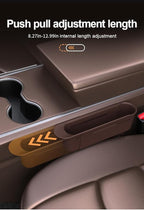 2-Pack Adjustable Car Seat Gap Filler (8.46"–12.99"), Multifunctional Seat Side Organizer, Universal Fit Gap Stopper with Push-Pull Design, Prevents Items from Falling Between Seats