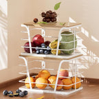 TIDIIABODE 2 Pack Kitchen Organization for Onions,Potatoes - Fruit Basket for Kitchen Counter & Storage Basket,Stackable Stor