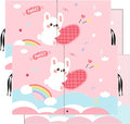Car Sun Shade for Baby - EOHMAK Car Side Window Sun Shade Cover Upgrade Double Opening Car Interior Curtain Sun Blocker Blind (Pink Rabbit, 2 Pack)