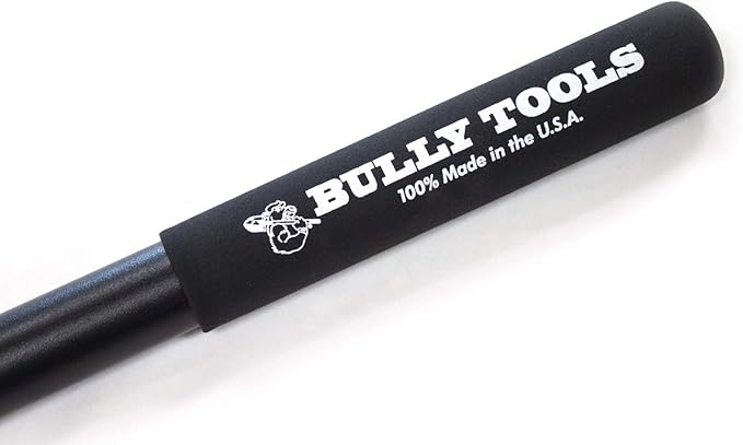 Bully Tools Heavy Duty Ice Scraper - 11-Gauge All Steel Sidewalk Chopper with Extra Long Handle for Thick Snow Removal - Floor Scraper Tool, Flat Head for Snow Clearing - 100% Made in the USA, 58-Inch