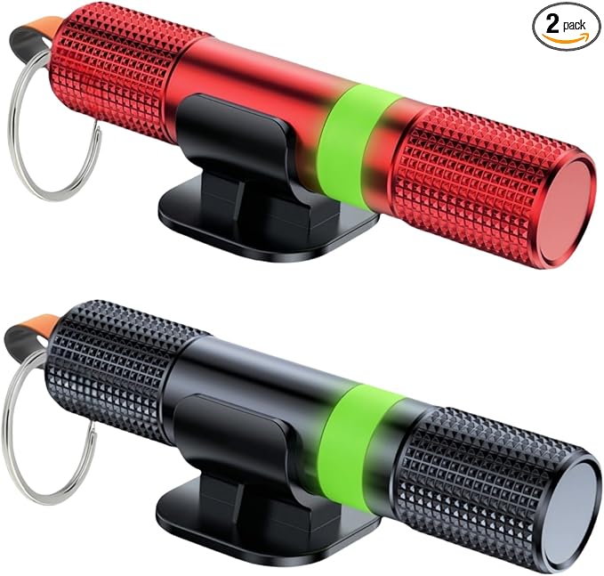 Car Window Breaker and Seatbelt Cutter Keychain,2 in 1 Safe Hammer Glass Break Underwater,Safety Automotive Emergency Escape 
