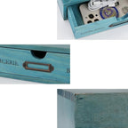 Wooden Storage Box Apothecary Drawers Vintage Wooden Drawers Wood Desktop Organizer Countertop Storage Box Library Card Catal