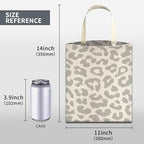 Car Trash Can, Cute Car Trash Bag, Hanging Car Organizer and Storage Bag, Trash Bin for Car Accessories, Vehicle, Travelling, Camping Gray White Leopard