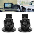Car Mount for Car Frontview Dash Cam, Windshield & Dashboard Adhesive Recorder & GPS Mount Holder, 360 Degree Adjustable Rotating Bracket, 2Pcs (F Head)