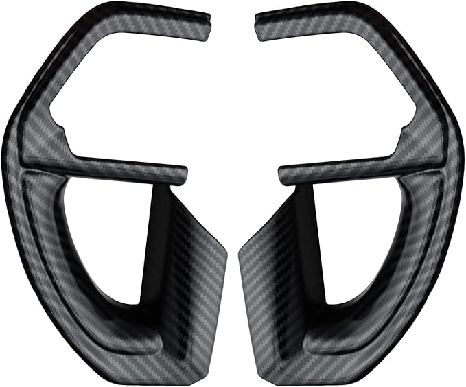 INTGET 2PCS Steering Wheel Cover for 2022-2025 2026 Toyota Tundra Accessories Carbon Fiber Steering Wheel Protector Trim Interior for 2023 2024 2025 2026 Toyota Sequoia Accessories