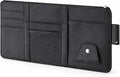 Car Sun Visor Multi-Pocket Organizer — Black (Universal Car/SUV/Truck Storage Pouch)