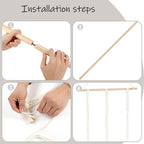 ZYP 7 Hats Style Macrame Hat Hanger Hat Rack for Wall,Women Decor Hat Holder,Bobo Hanging Hat Organizer Storage,Hats Display 