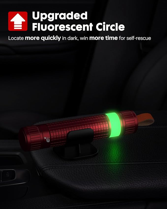 Window Breaker Seatbelt Cutter - 200 MPa Car Window Breaker Tool Under Water, Portable Car Glass Breaker for Automotive Escap