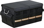 Tianle Car Trunk Organizer - Collapsible Trunk Organizer & Lid Foldable Cover Aluminium Alloy Handle Reflective Strip for