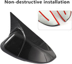 YINGTUU for Honda Accord 10th Gen 2018 2019 2020 2021 2022 2023 2024 2025 Car Ox Horn Side Rearview Mirror Cover Wing Mirror Protect Stickers Exterior Accessories Decals Carbon Fiber Pattern