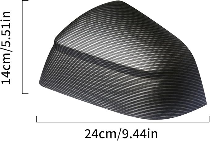 Rearview Mirror Guard Cover for Tesla Model Y Juniper 2025 2026 Side Mirror Cover Exterior Accessories of 2pc (Matte Carbon Fiber) (Not fit 2026 Standard & Performance)