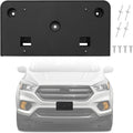 Front Bumper License Plate Frame Bracket Compatible with Ford Escape 2017 2018 2019, Black License Frame Holder Mounting Kit,