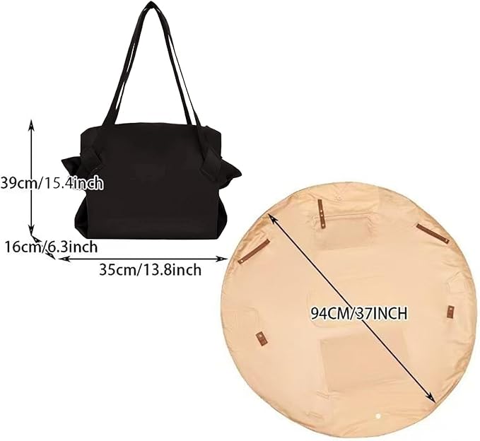 Travel Tote Bag – Foldable Shopping Carrier, Lightweight Portable Organizer, Reusable Folding Bag | Compact Storage Design