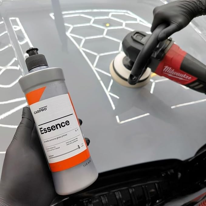 CARPRO Essence: Extreme Gloss Primer - SiO2 Protection, Nano-Tech Quartz, Remove Swirls & Build Clear Coat Thicker, Primes Surface for CQUARTZ or Reload, High Gloss Durable Resins - 500ml (17oz)