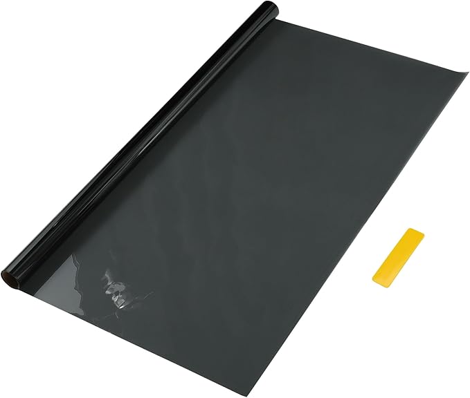 Motoforti Nano Ceramic Car Window Tint Film VLT 34% IRR 52% UVR 61% Black 5ft x 30inch Privacy Film 2mil PET 1 Pc