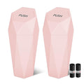 Car Trash Can with Lid - 2-Pack, Interior Accessories for Vehicles, Leakproof Garbage Can with 30 Detachable Trash Bags, Multipurpose Organizers and Storage Solutions for Home and Office (Pink)