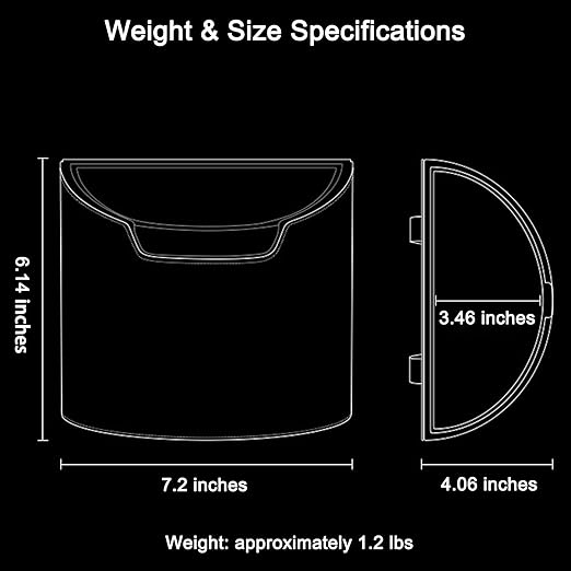 Leakproof Car Trash Can, Mini Car Trash Bin with Removable Liner, Waterproof Automotive Garbage Can for SUV, Truck, Vehicle, Home, Office, Multipurpose, Easy to Clean, Orange